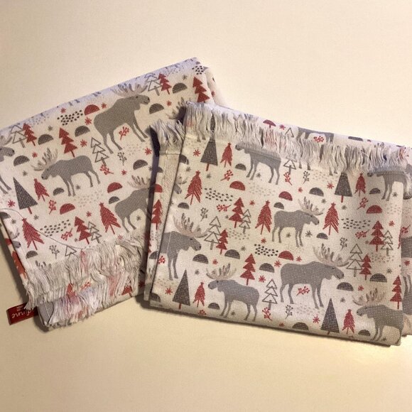 6 Christmas Towels Kitchen Linens Tea Towel Hand Towel Cooking - Picture 5 of 9